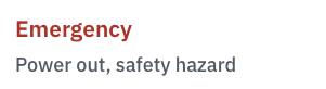 Emergency